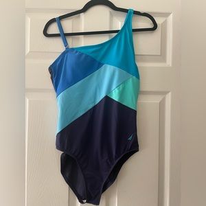 Nautica one shoulder strap (two optional) Swimsuit